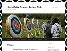 Tablet Screenshot of llandaffcitybowmen.com